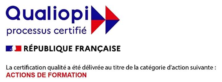 Logo Qualiopi processus certifie Actions de Formation